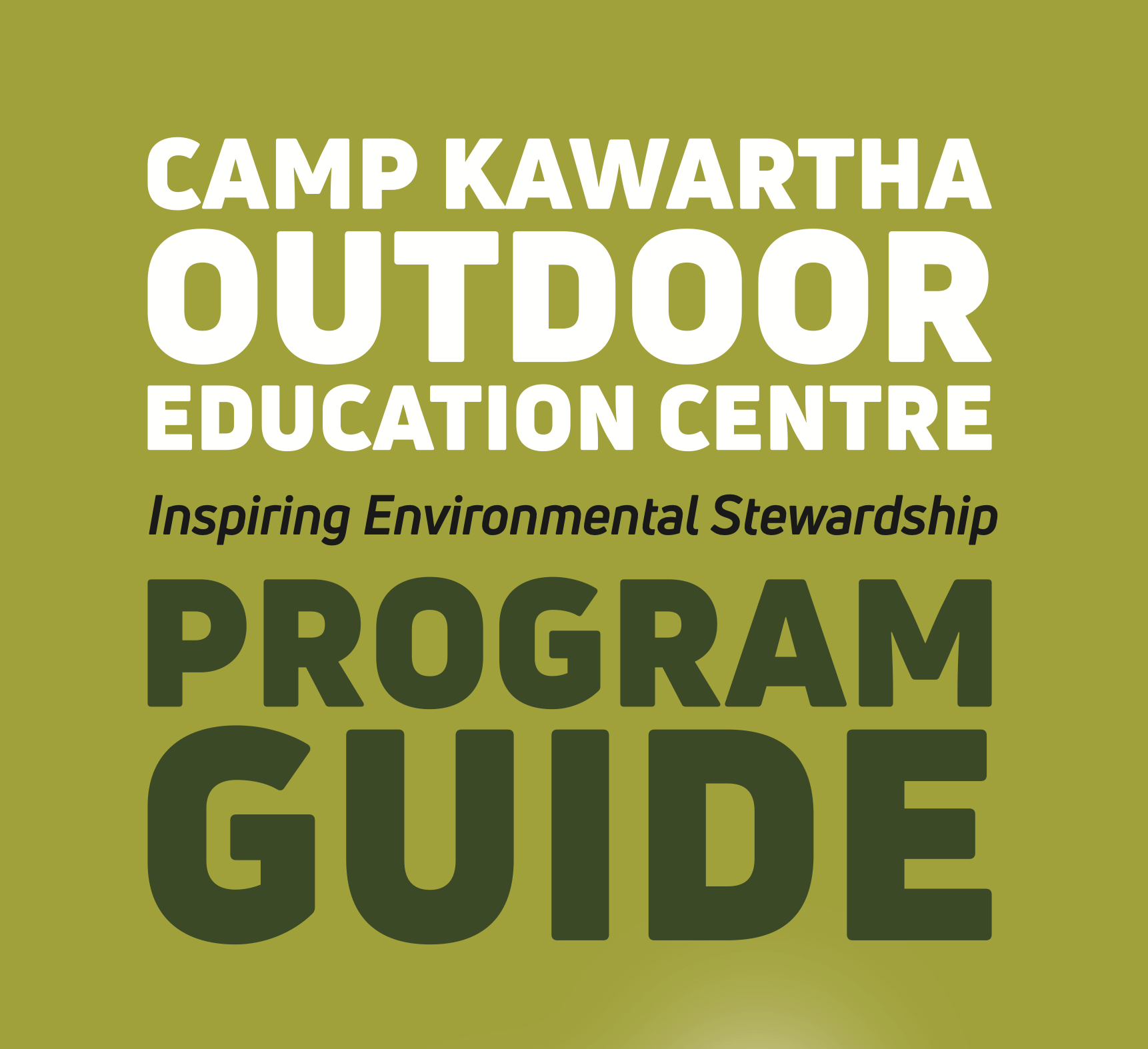 Cover of the Outdoor Education Booklet