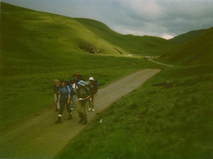Karen on expedition in Scotland