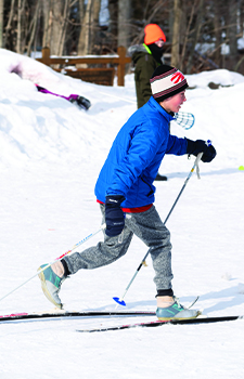 kid snow skiing