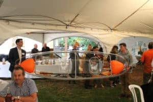 clear kayak being auctioned
